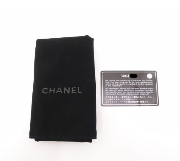 97725 6 Chanel Classic Long Flap Wallet Black