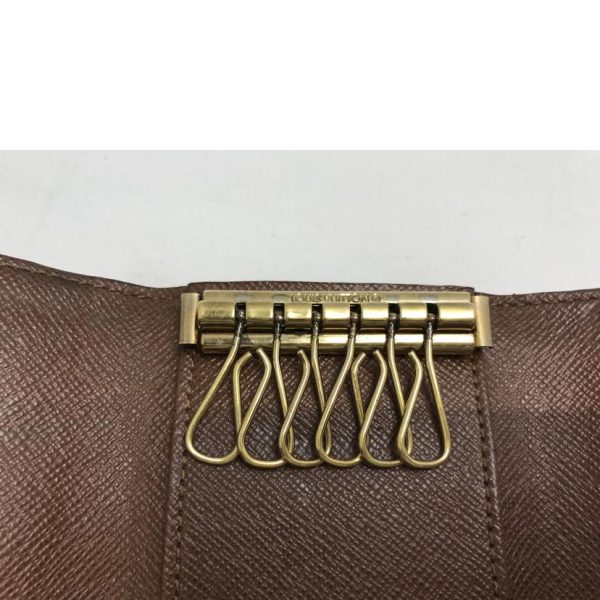 97762 4 LOUIS VUITTON Multicle 6 Key Holder Monogram Brown