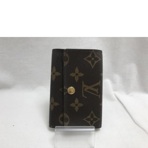 97762 6 LOUIS VUITTON Multicle 6 Key Holder Monogram Brown