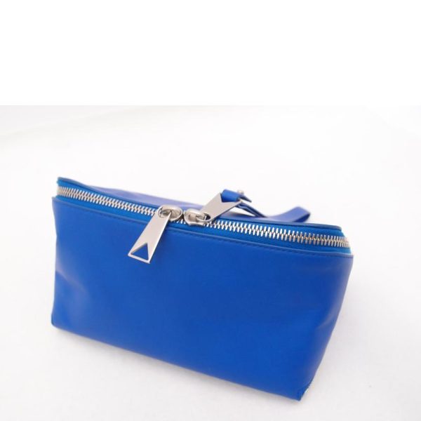 97837 3 Bottega Veneta Organizer Leather Pouch Blue