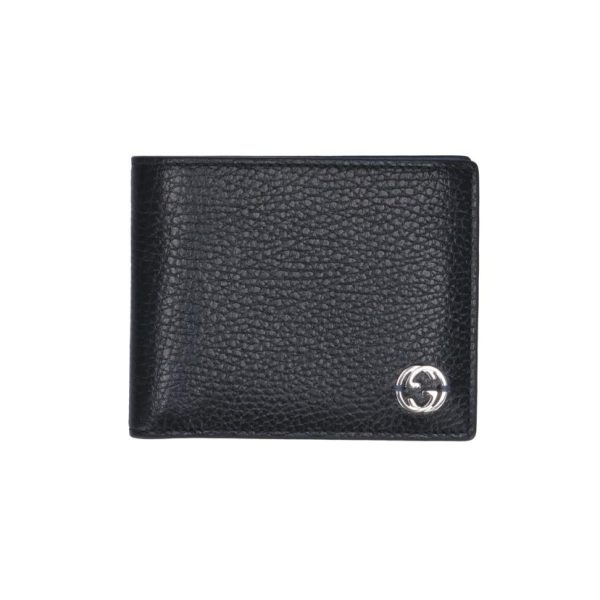 97907 1 Gucci Interlocking G Bifold Billfold Wallet Black