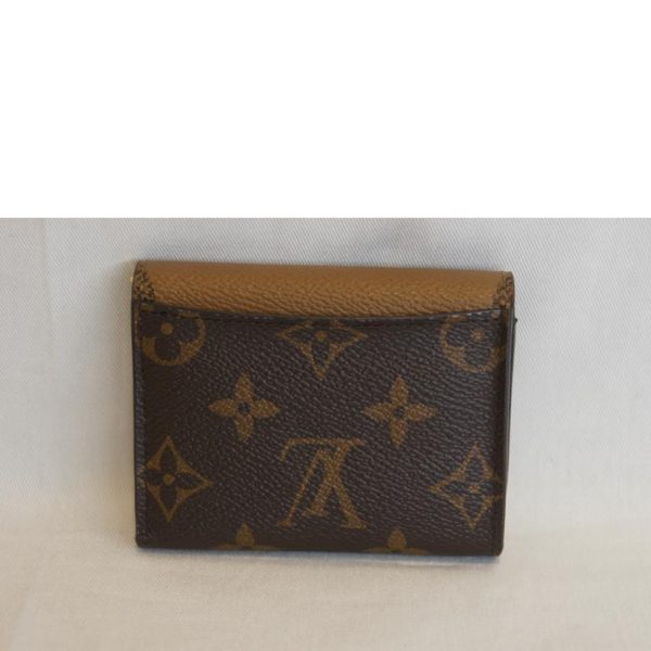 98016 2 Louis Vuitton Portefeuil Zoe Monogram Reverse Wallet Brown