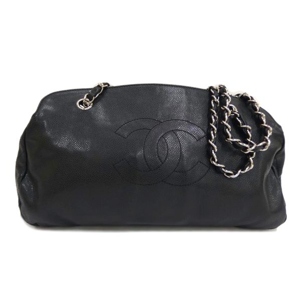 98058 1 Chanel Soft Caviar Chain Shoulder Black