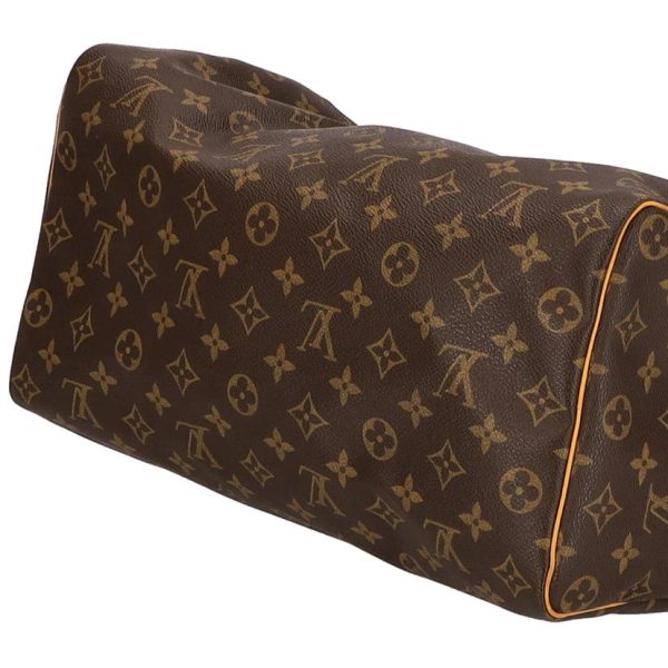 98126 2 Louis Vuitton Speedy 35 Handbag Monogram Brown