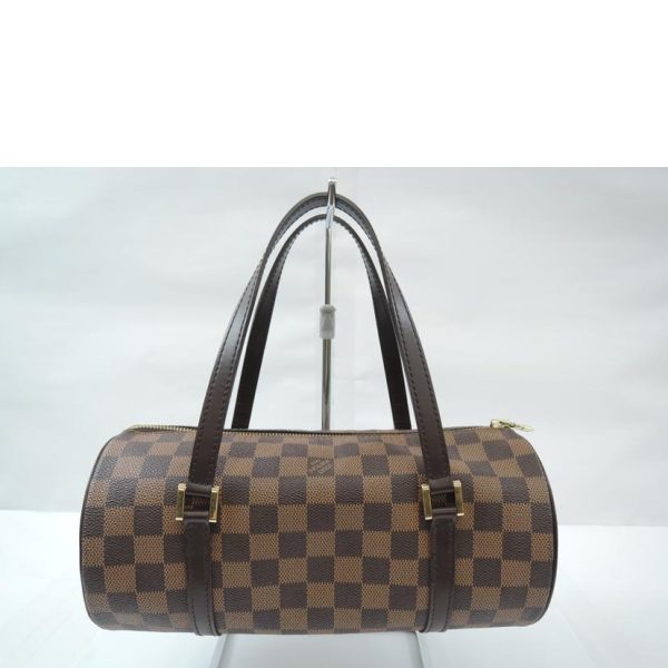 98139 2 LOUIS VUITTON Papillon PM Handbag Damier Ebene