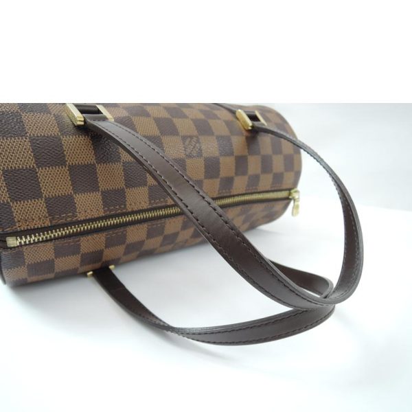 98139 4 LOUIS VUITTON Papillon PM Handbag Damier Ebene