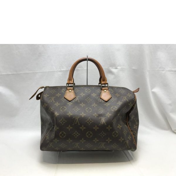 98172 2 Louis Vuitton Speedy 30 Handbag Monogram Brown