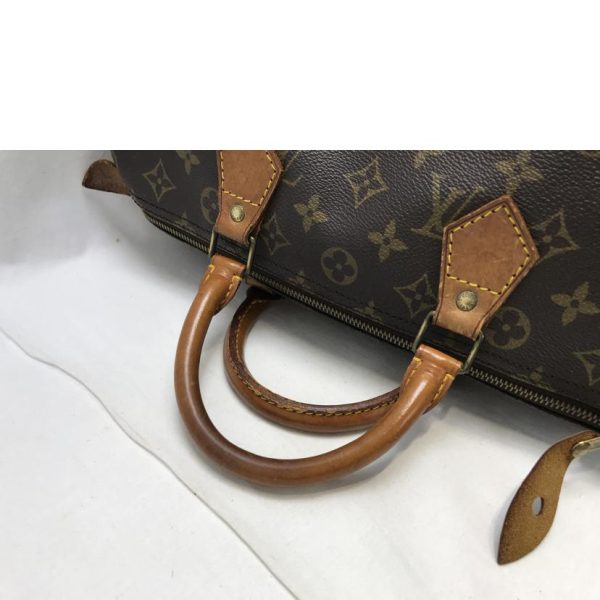 98172 3 Louis Vuitton Speedy 30 Handbag Monogram Brown