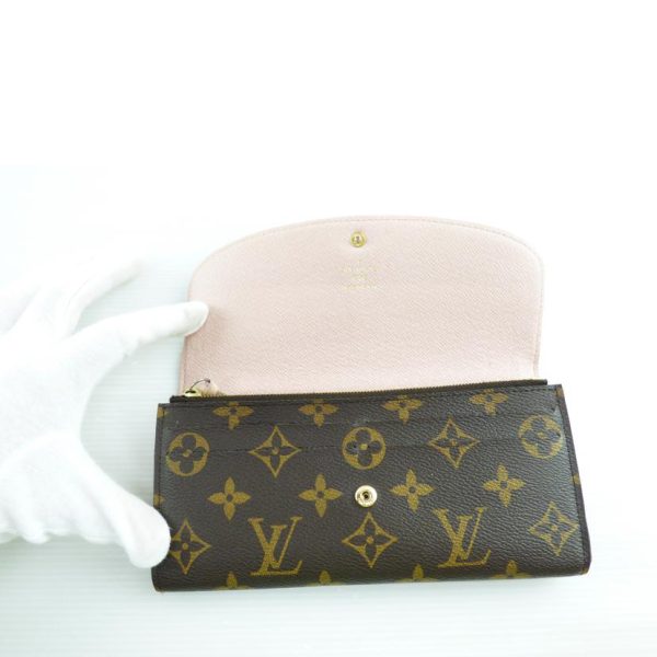 98197 4 Louis Vuitton Portefeuille Emily Monogram Wallet Brown