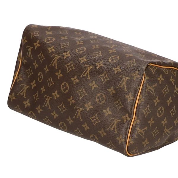 98201 2 Louis Vuitton Speedy 30 Monogram Handbag Brown