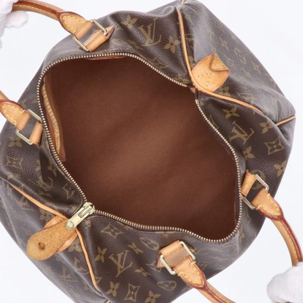 98201 4 Louis Vuitton Speedy 30 Monogram Handbag Brown