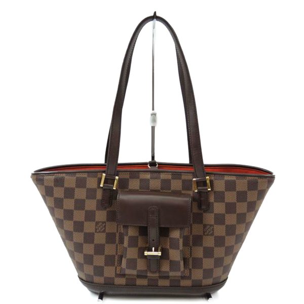 98221 1 Louis Vuitton Manosque PM Bag Damier Ebene