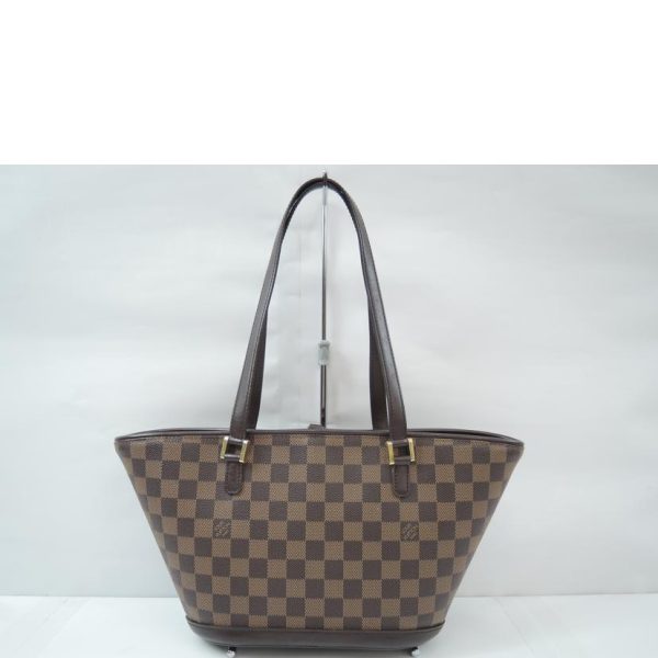 98221 2 Louis Vuitton Manosque PM Bag Damier Ebene