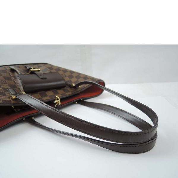 98221 4 Louis Vuitton Manosque PM Bag Damier Ebene