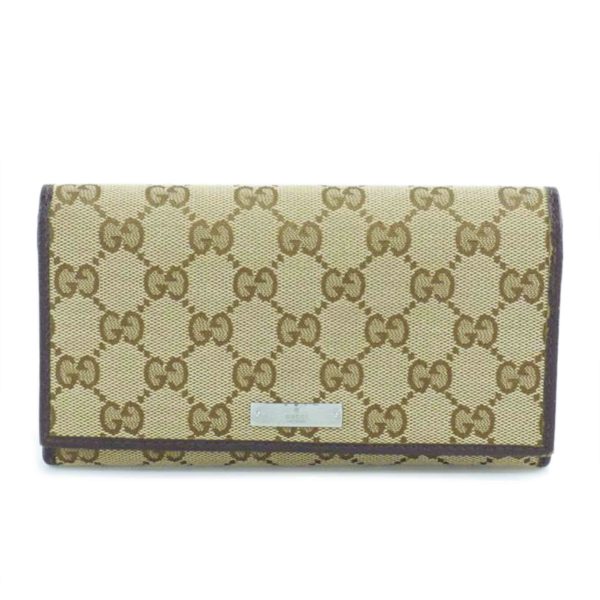 98279 1 Gucci GG Canvas Bifold Long Wallet