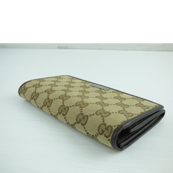 98279 3 Gucci GG Canvas Bifold Long Wallet