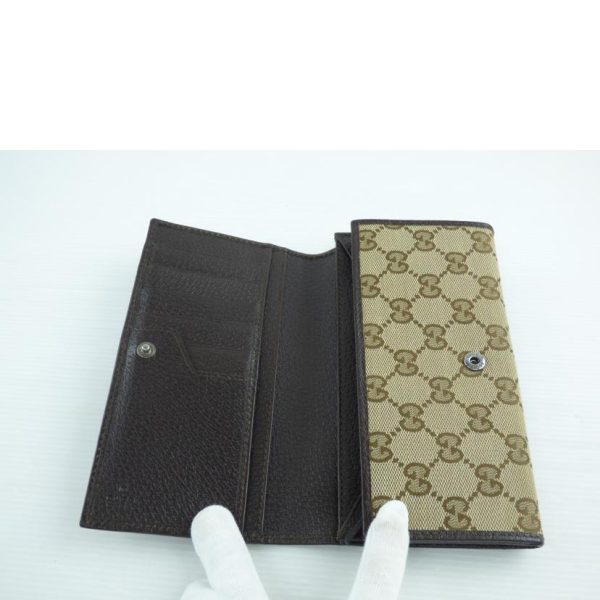 98279 4 Gucci GG Canvas Bifold Long Wallet