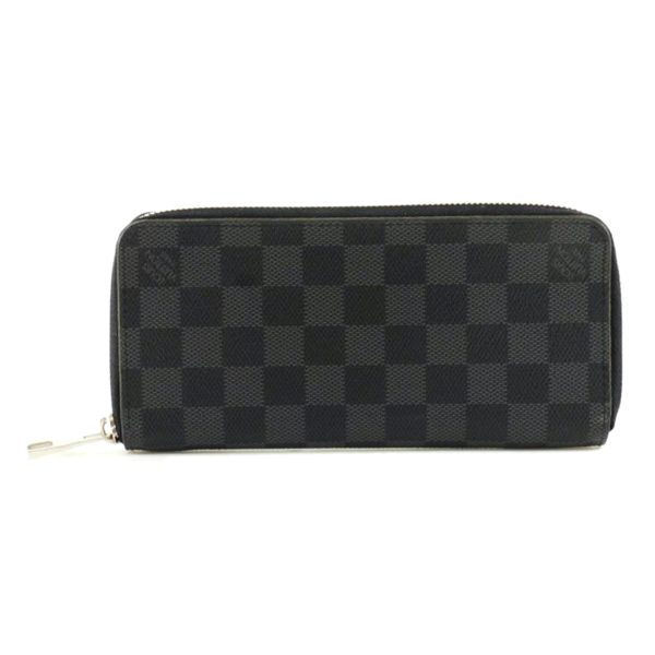 98419 1 Louis Vuitton Zippy Wallet Vertical Bag Damier Graphite