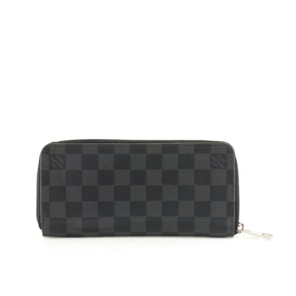 98419 2 Louis Vuitton Zippy Wallet Vertical Bag Damier Graphite