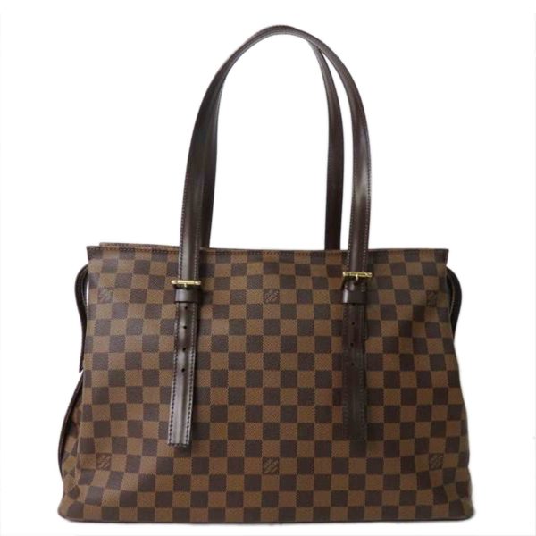 98535 1 Louis Vuitton Chelsea Damier Shoulder Bag Brown