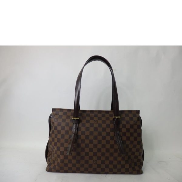 98535 2 Louis Vuitton Chelsea Damier Shoulder Bag Brown