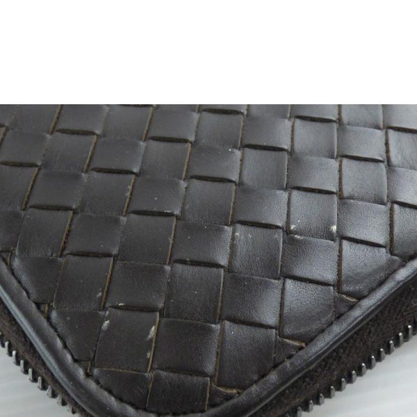 98736 6 Bottega Veneta Intrecciato Round Zipper Long Wallet