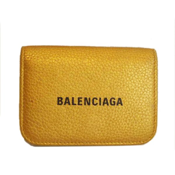 98788 1 Balenciaga Everyday Cash Mini Wallet Yellow