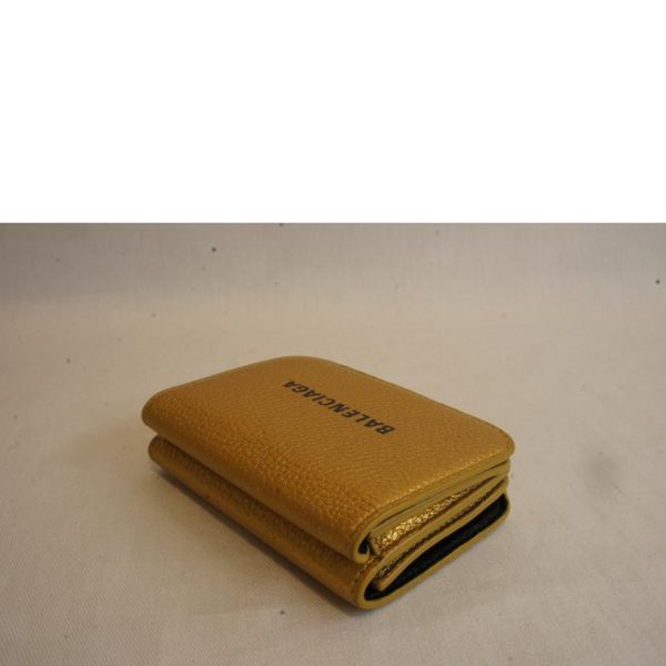 98788 3 Balenciaga Everyday Cash Mini Wallet Yellow