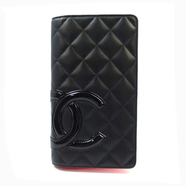 98789 1 Chanel Cambon Line 2 Fold Long Wallet