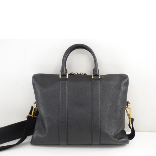 98798 2 Gucci Leather Bag Black