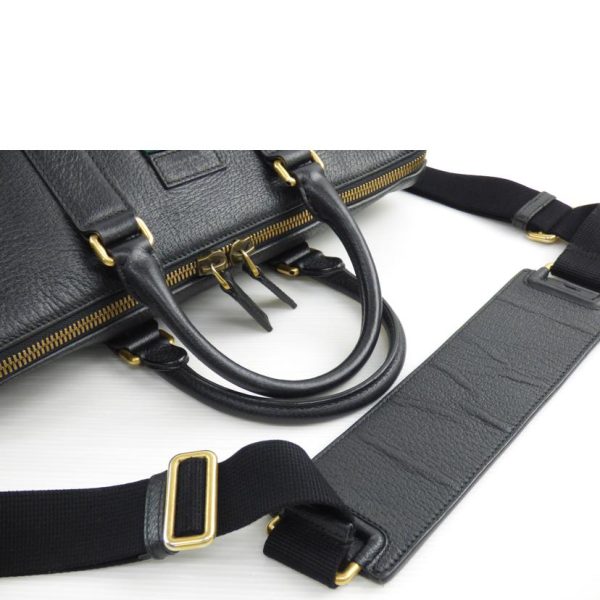 98798 4 Gucci Leather Bag Black