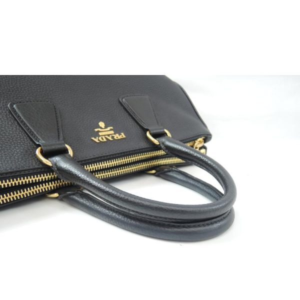 98931 4 Prada Vit Daino Bag Black