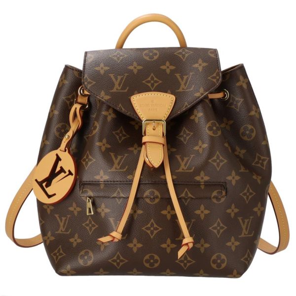 98993 1 Louis Vuitton Monsouris NM PM Monogram Backpack Brown