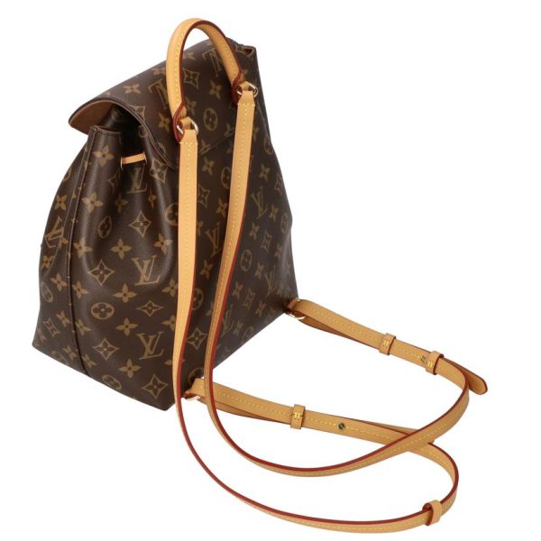 98993 4 Louis Vuitton Monsouris NM PM Monogram Backpack Brown