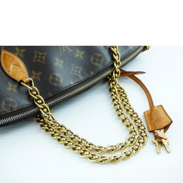 99118 4 Louis Vuitton Lockit Chain Monogram Handbag Brown