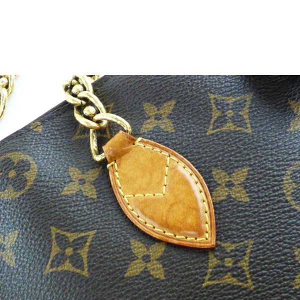 99118 8 Louis Vuitton Lockit Chain Monogram Handbag Brown