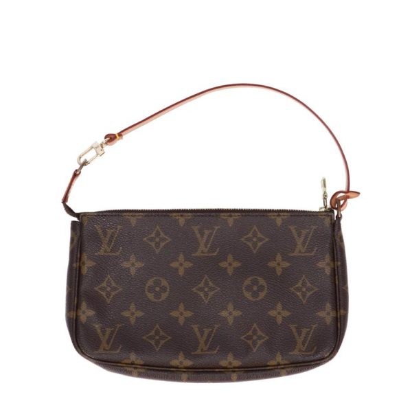 99161 2 Louis Vuitton Pochette Accessoire Monogram Pouch Brown