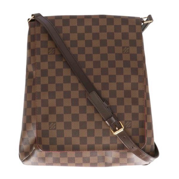 99216 1 Louis Vuitton Musette Damier Ebene Shoulder Bag Brown