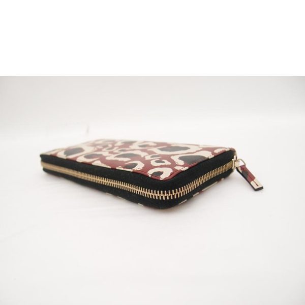 99221 3 Gucci Interlocking G Round Zipper Long Wallet Leopard