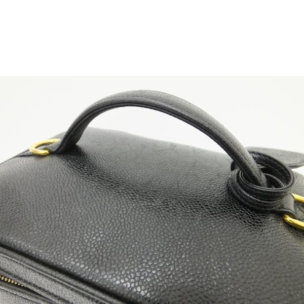 99223 4 Chanel 2 Way Vanity Bag Black