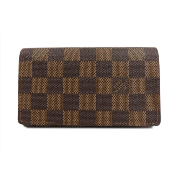 99233 1 Louis Vuitton Tresor Wallet Damier Ebene Brown