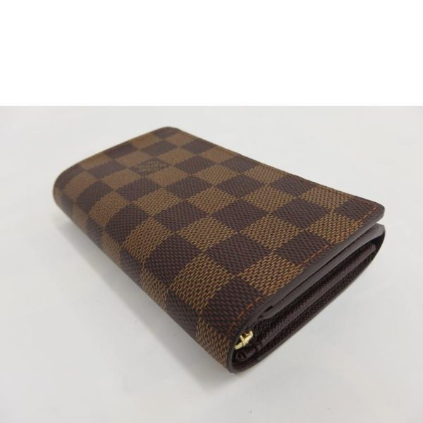 99233 3 Louis Vuitton Tresor Wallet Damier Ebene Brown