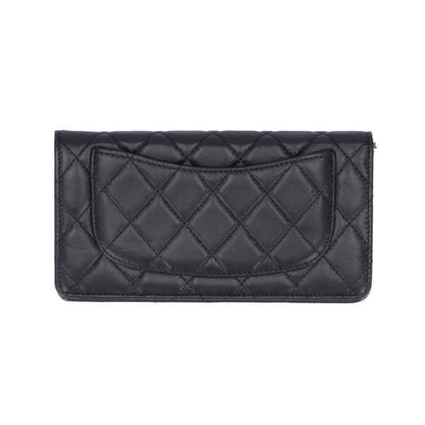 99253 2 Chanel Matelassé Bi Fold Long Wallet Lambskin