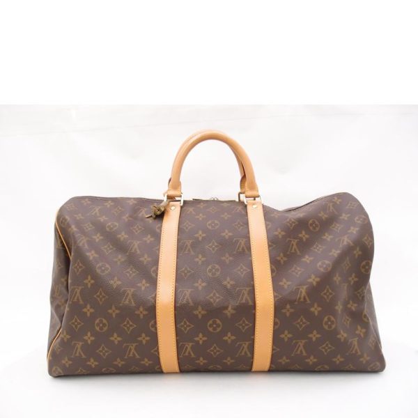 99320 2 Louis Vuitton Keepall 50 Monogram Bag Brown