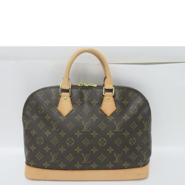 99322 2 Louis Vuitton Alma Monogram Handbag Brown