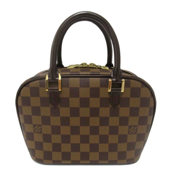 99353 1 Louis Vuitton Saria Mini Damier Ebene Shoulder Bag Brown