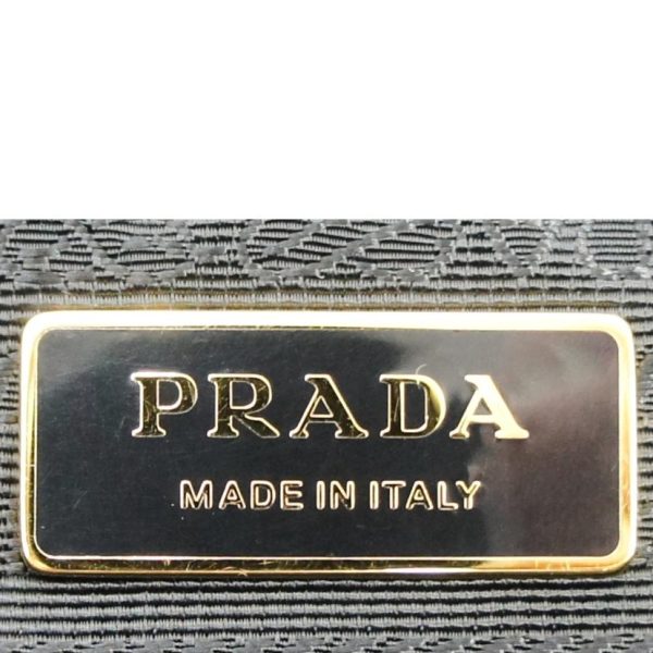 99417 6 Prada Tessuto Nylon Ribbon Tote Black