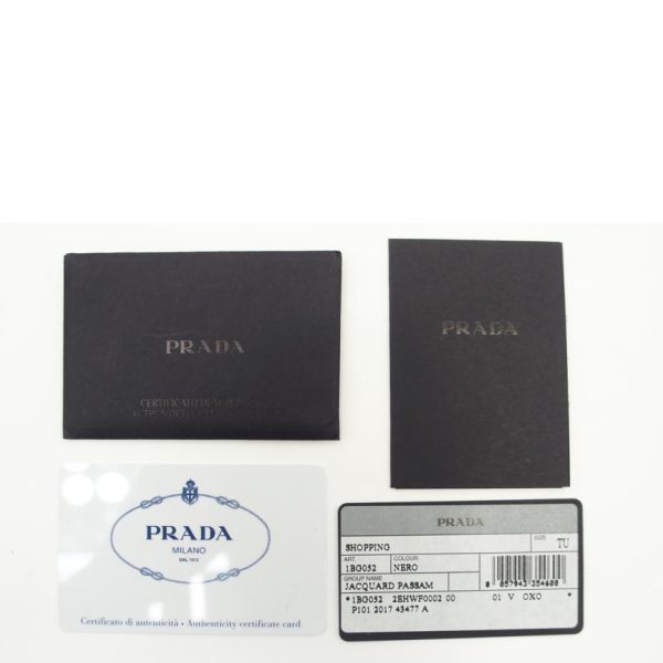 99417 7 Prada Tessuto Nylon Ribbon Tote Black