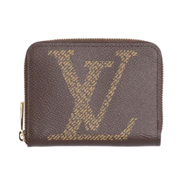 99551 1 Louis Vuitton Zippy Monogram Coin Purse Brown