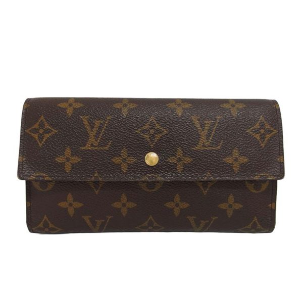 99592 1 Louis Vuitton Porto Tresor International Monogram Wallet Brown